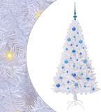 vidaXL - Kunstkerstboom - Wit - 150 cm - PVC en Staal