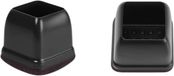 FLOOQ stoelpootdop met vilt - vierkant - 19 tot 25 mm - zwart - 8 stuks