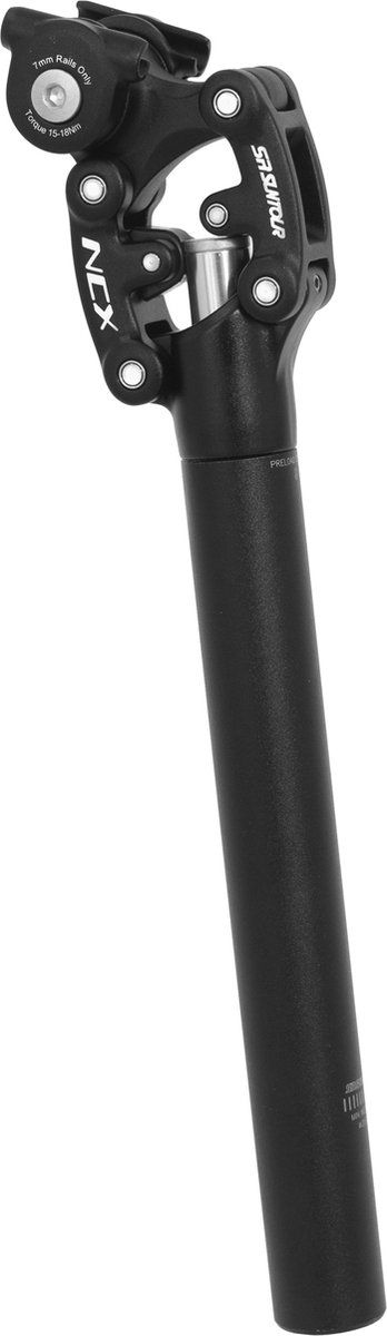 SR Suntour - SP12 NCX 27.2x350mm Black Suspension Seatpost - City Bike