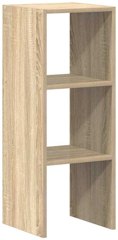 vidaXL Boekenkast stapelbaar 30x30x80 cm bewerkt hout sonoma eiken