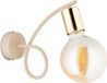 Howhomely Lampe murale Kango Beige Design moderne Accent doré Douille E27