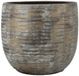 Floran Funchal bloempot bruin/grijs vervaagd 24 cm keramiek