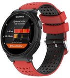By Qubix Qubix Siliconen Dot Pattern bandje Rood/Zwart voor Garmin Approach S20
