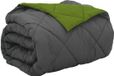 vidaXL Dekbed Groen en Antraciet 200 x 200 cm Microvezel