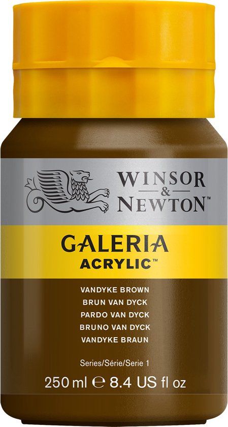 Winsor & Newton Galeria Acrylverf - Vandyke Brown - 250ml