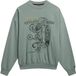 Superdry Tokyo Narrative Sweatshirt Femme Jade Clair Coton UK16-EU44