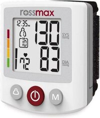 Rossmax BQ705 - polsbloeddrukmeter - Klinisch Gevalideerd - Hartslagmeter - Extra Grote Knoppen - Onregelmatige Hartslag - 2 Gebruikers - Geheugen 120 Metingen - Gemiddelde 3 Metingen - Bewegingsdetectie - Opbergzak en Batterijen - 5 jaar garantie