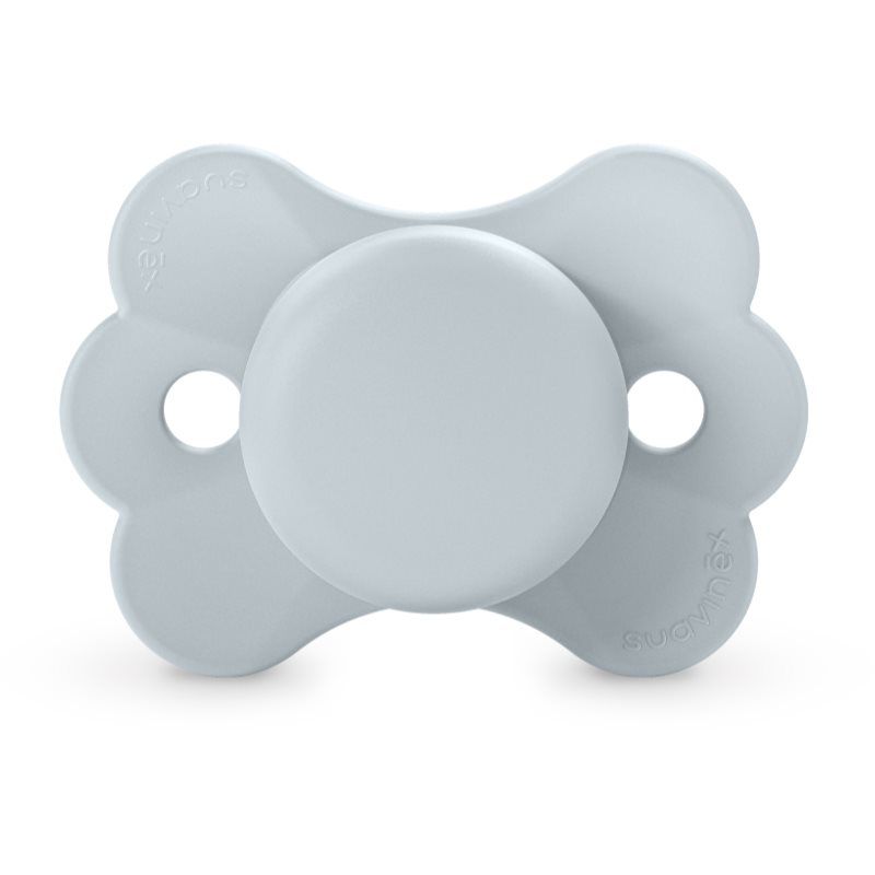 Suavinex, Fopspeen voor baby's van 0/6 maanden, fopspeen met symmetrische speen SX Pro van siliconen, omkeerbaar, plat, flexibel, respecteert de ontwikkeling van de mond, fopspeen voor pasgeborenen