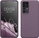 kwmobile telefoonhoesje geschikt voor Xiaomi 12T / 12T Pro - Hoesje met siliconen coating - Smartphone case in Bleke iris
