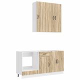 vidaXL Bloc cuisine LUCCA 5 pièces chêne Sonoma bois transformé