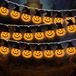 Impact Life Halloween lichtketting op batterijen met pompoen decoratie 3 m 20 leds - waterdichte bat-pompoen-lichtketting warm wit licht voor kinderfeest binnen