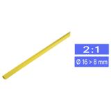 TRU COMPONENTS 1225474 Krimpkous zonder lijm Geel 16.70 mm 8 mm Krimpverhouding:2:1 per meter
