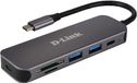 D-Link DUB-2325 5-in-1 USB-C Hub met Kaartlezer