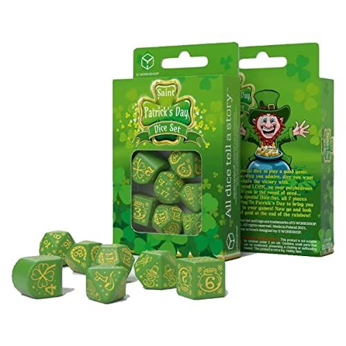 Q Workshop QWOSTP2F St. Patrick Dice Set - The Lucky Charm (7)