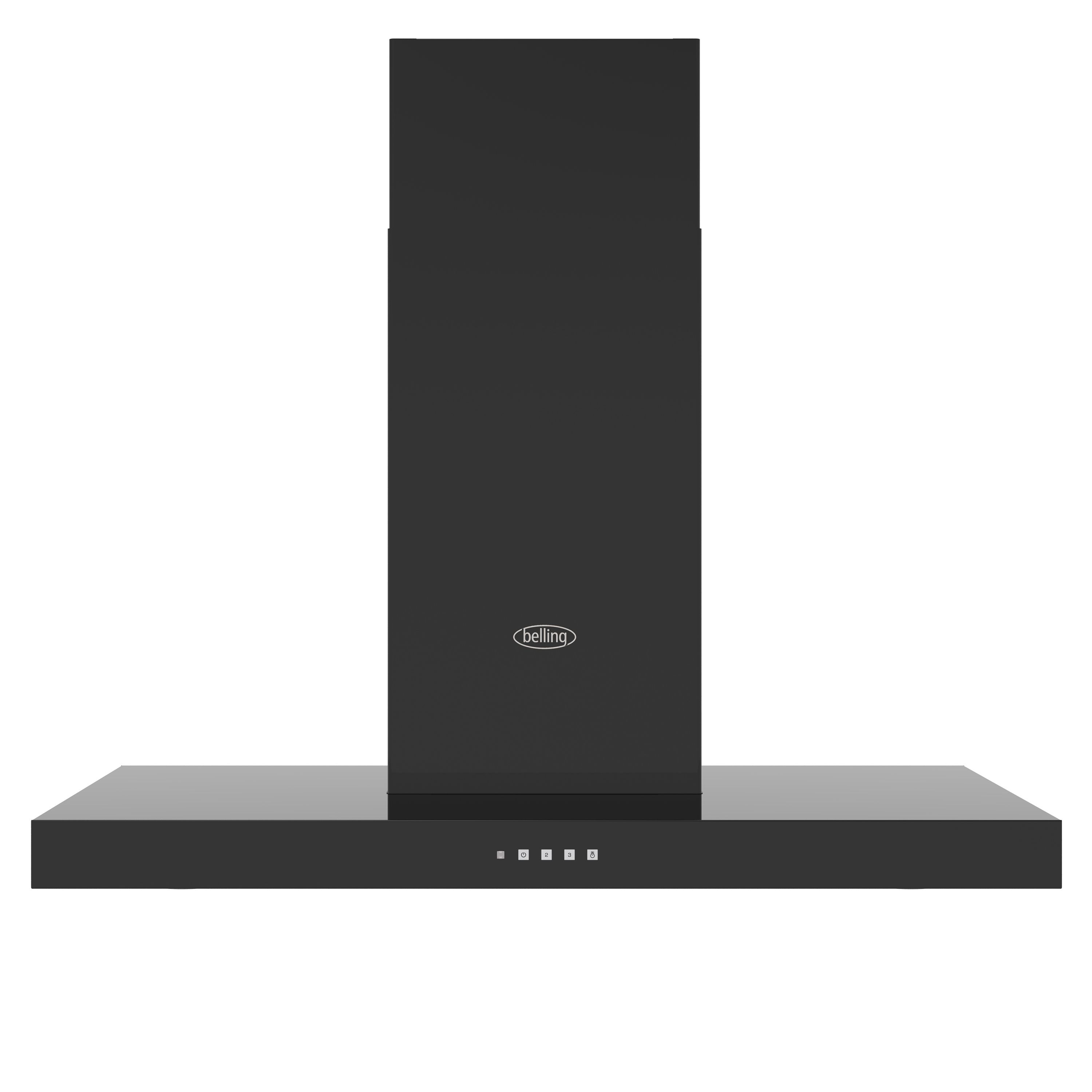 Belling 444411664 - Afzuigkap - Muurmontage - Zwart - 580 m³/uur - C