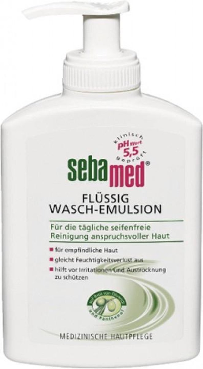 Sebamed Hand & Body wasemulsie 200ml Olive in dispenser