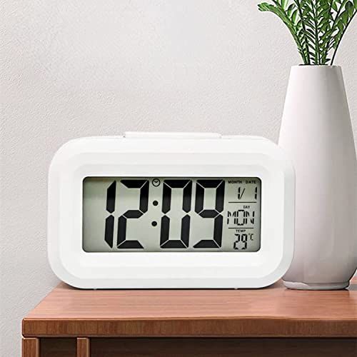Raguso LED Wekker - Digitaal - Snooze - Temperatuur - Kalender - Zwart