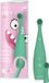 FOREO issa 4 baby – Ensemble de brosses à dents soniques en silicone pour bébés, avec poils double face, fonction sourire, massage des gencives, 12 mois de soins avec tête supplémentaire, 240 jours de batterie, étanche pour le voyage - Kiwi Green