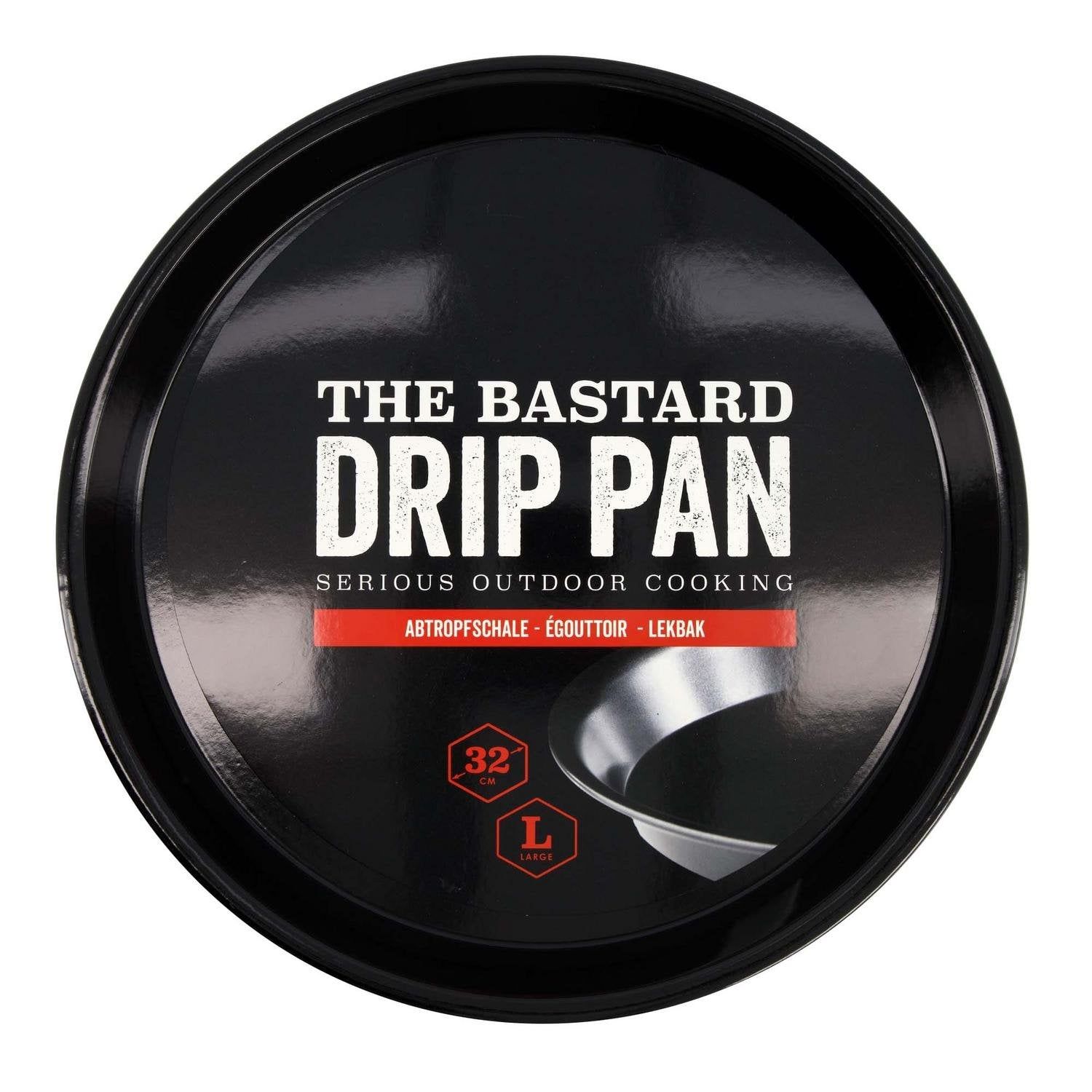 The Bastard Drip Pan Large - 32 cm - Black - Steel