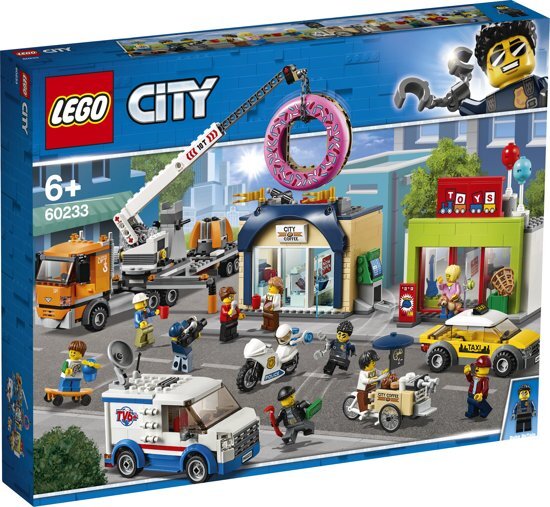 lego City Opening Donutwinkel - 60233 Laat je kind zien hoe leuk het is om in een stad te wonen met deze geweldige speelset!