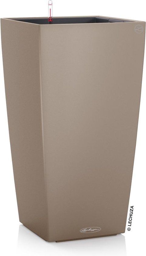 LECHUZA CUBICO COLOR 40 - Plantenbak - ALL-IN-ONE set - zandbruin