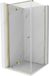 Mexen Mist-F opvouwbare douchecabine links 90 x 90 cm, transparant, goud