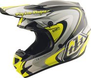 Troy Lee Designs GP Pro Crossover MIPS Motocrosshelm - Zwart/grijs/fluo-geel - Maat L