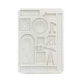 Stamperia - Silicon Mould A5 for Scrapbooks, Bullet Journals and More, Non-Stick Surface, Suitable for Air-Dry Clay, Resin and More, Perfect for Crafts and Gifting (A New Beginning, Telescope)