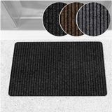 ANRO Tapis de porte Mischa Noir 90x60cm