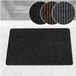 ANRO Tapis de porte Mischa Noir 90x60cm
