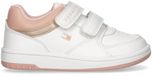 Tommy Hilfiger Babytrainers Unisex Leer Klittenband Wit/Roze Schoenmaat 20