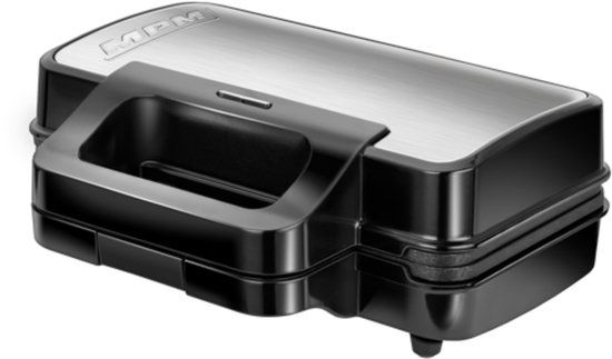 MOP-43M MPM 3-in-1 RVS Tosti-ijzer, Contactgrill en Wafelijzer inclusief Uitneembare Platen met Antiaanbaklaag en Automatische Temperatuurregeling 1000W