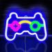 GELLDG Panneau néon LED - Thème Gaming - Enseigne néon pour gamers - Fonctionne sur USB et piles - Lampe néon en forme d'icône de jeu - Convient pour les cybercafés, les salles de jeux, les bars et les décorations de fête