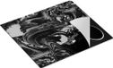 Chefcare Inductie Beschermer Abstracte Kunst - Lava Marmer - Zwart Wit - 60x50 cm