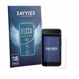 Savvies - Screenprotector voor Garmin Approach G82 - Folie Beschermfolie transparant 18 Stuks