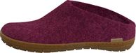 glerups Unisex Pantoffels met Rubberen Zool - Cranberry - Maat 36