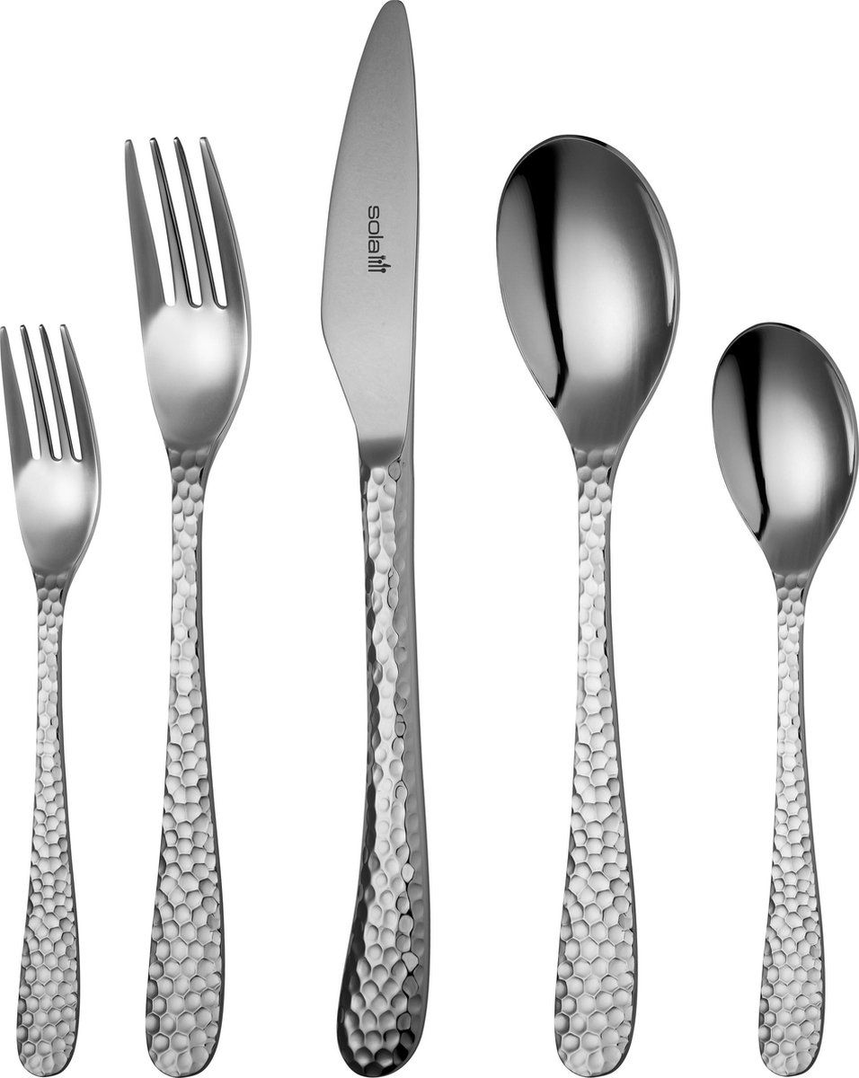 Sola bestekset Lima edelstaal - 70-delig - 8 personen