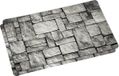 Kesper 2x Rechthoekige placemats grijze stenen print 28 x 43 cm
