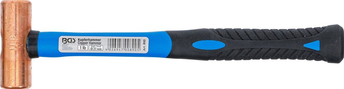 BGS Koperen hamer 454 gram (1 lb) - 4026947008905