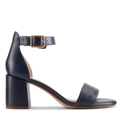 Clarks Ezoria Mae Womens Navy Leather, 8