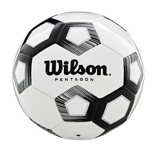 Wilson Pentagon voetbalballen, heren, zwart, wit, official