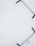 Exacompta 25x Crystal PP 5/10de Elastomap 3 kleppen - A4 - Transparant