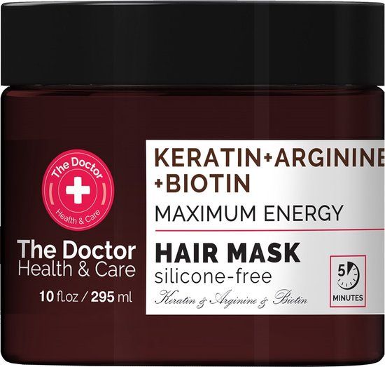 The Doctor Health & Care Versterkend Haarmasker Keratine + Arginine + Biotine 295ml