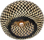 Expo Trading ETH Otis plafonniere 1 x E27 2xrattan dia.30cm
