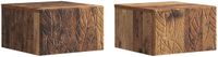 vidaXL Wandgemonteerde Zijtafel Oud hout