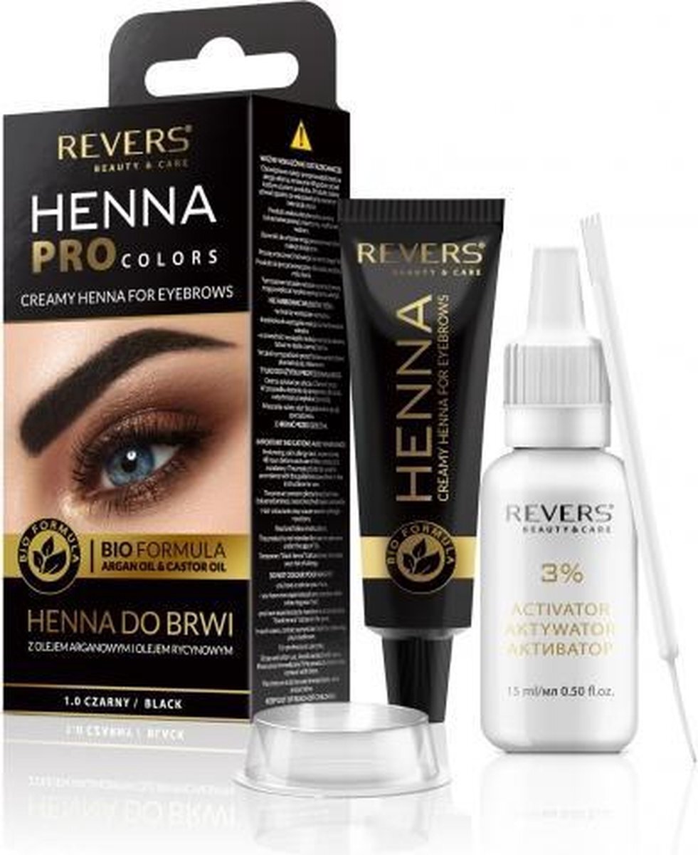 REVERS REVERS® Eyebrow Henna Pro Colours Black 15ml.+15ml.