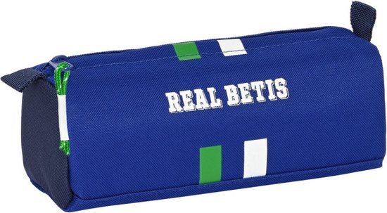 Real Betis Balompié School Pencil Case - Blue - 21 x 8 x 7 cm