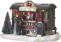 Luville Kerstdorp Miniatuur Snoep Appels Kraam
