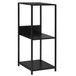 VidaXL Boekenkast Zwart Hout Staal 33,5x39,6x79,7 cm