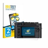 BROTECT - Screenprotector voor Leica M EV1 - Folie Beschermfolie transparant 2 Stuks